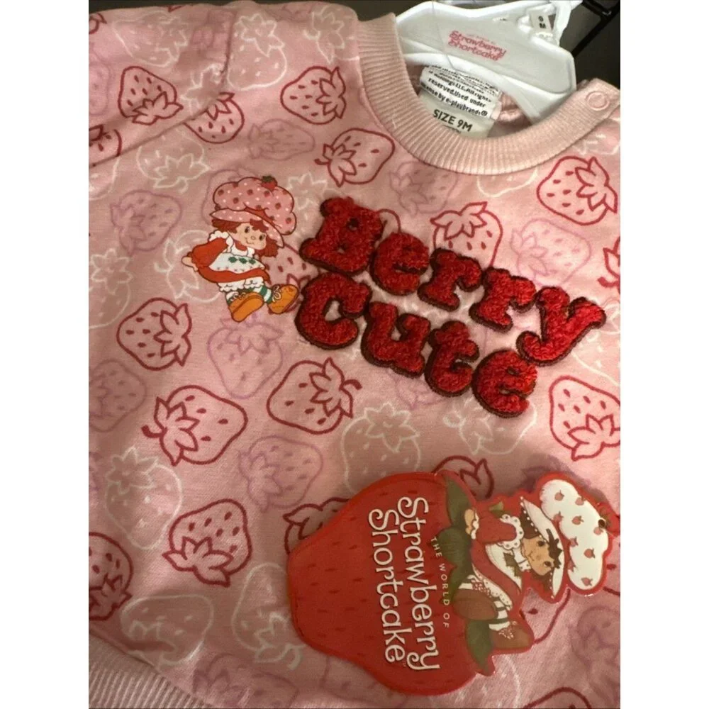 Strawberry Shortcake Berry Cute Infant Girls 2-PieceTop Pants Set 18 Months NEW